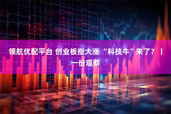 领航优配平台 创业板指大涨 “科技牛”来了？丨一份观察